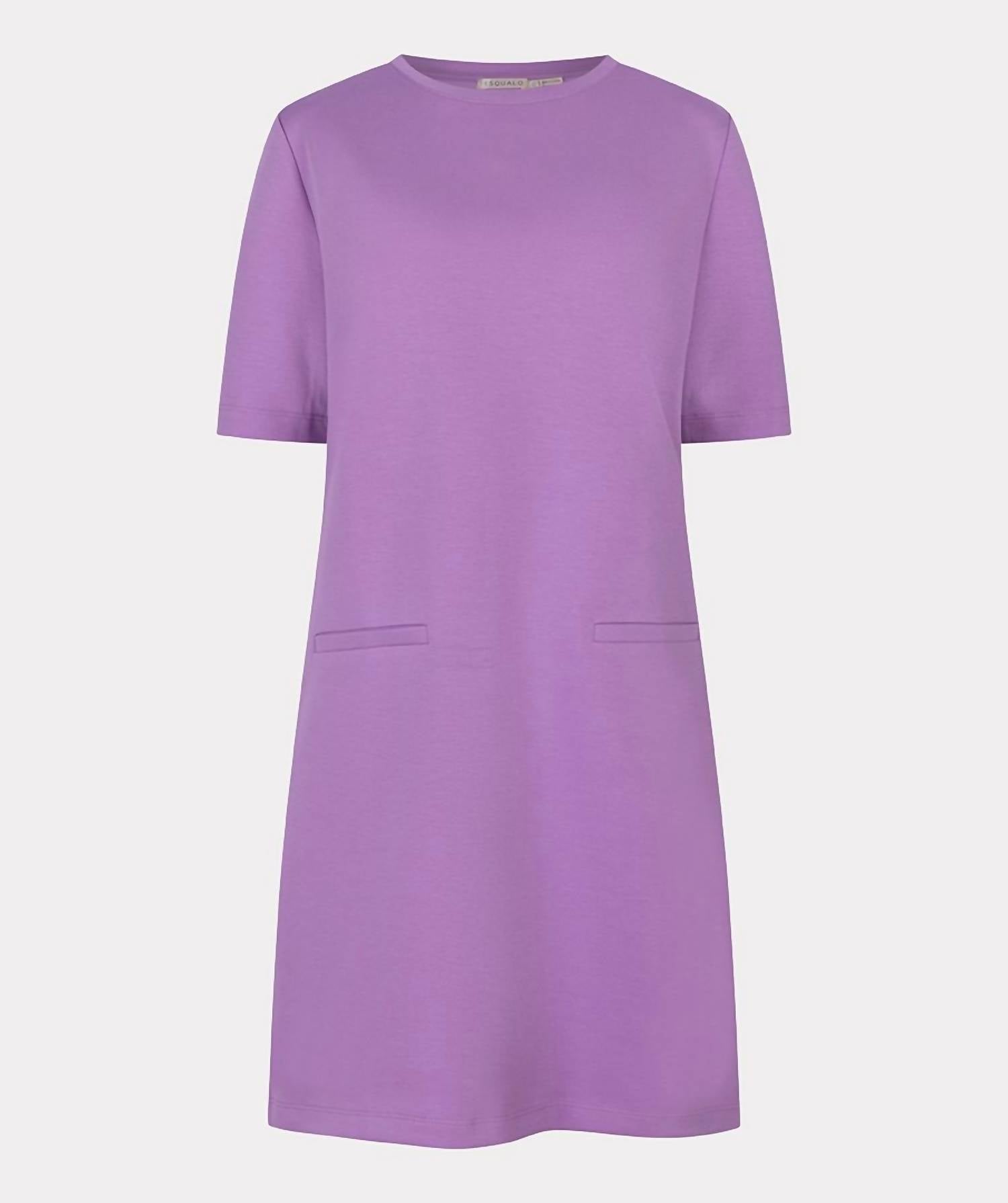 Esqualo - Dress R-neck paspel pockets