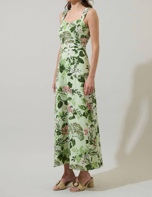 Sugarlips - Floral Bary Smocked Maxi Dress