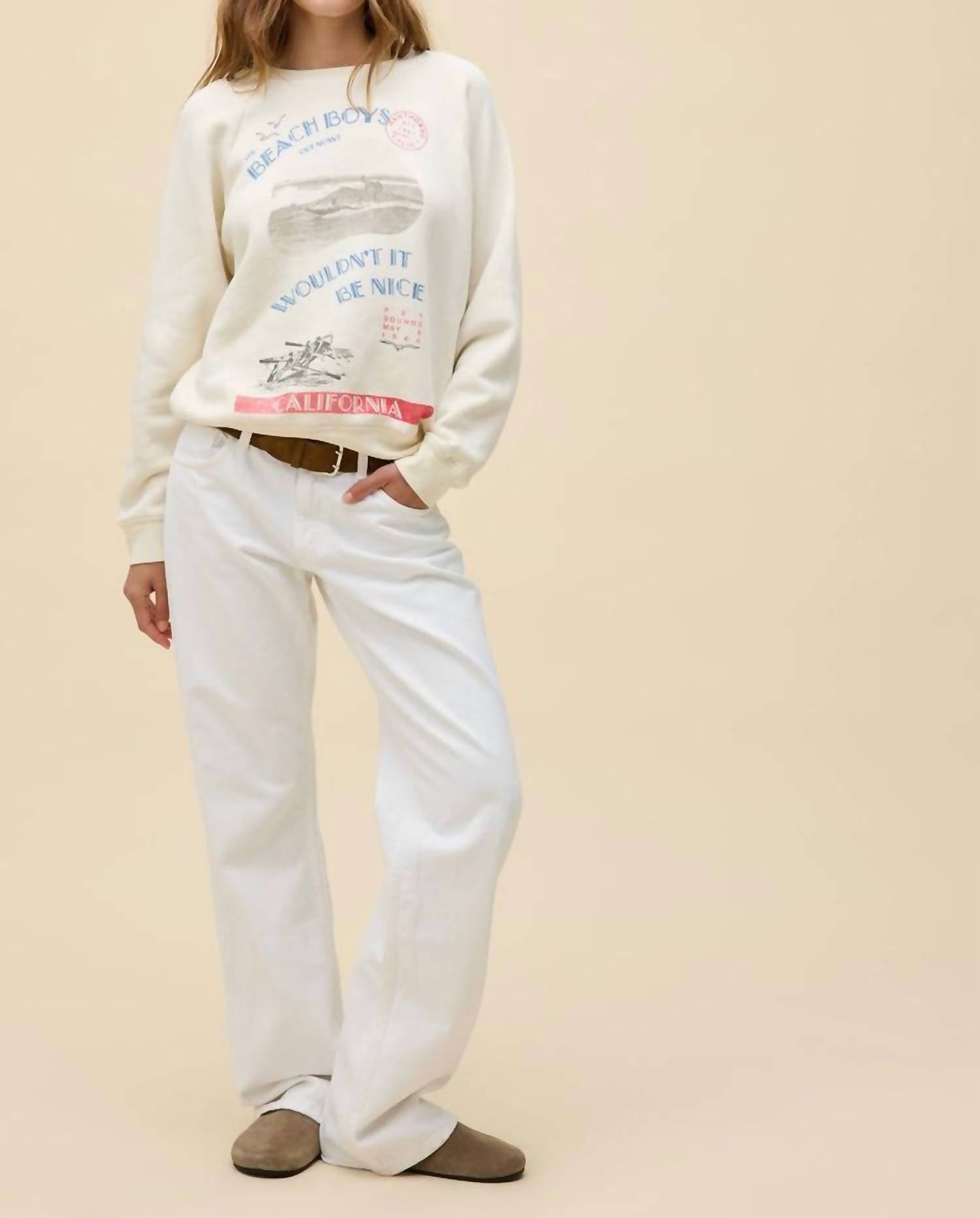 Daydreamer - Beach Boys Wouldn't It Be Nice Vintage Raglan Sweatshirt