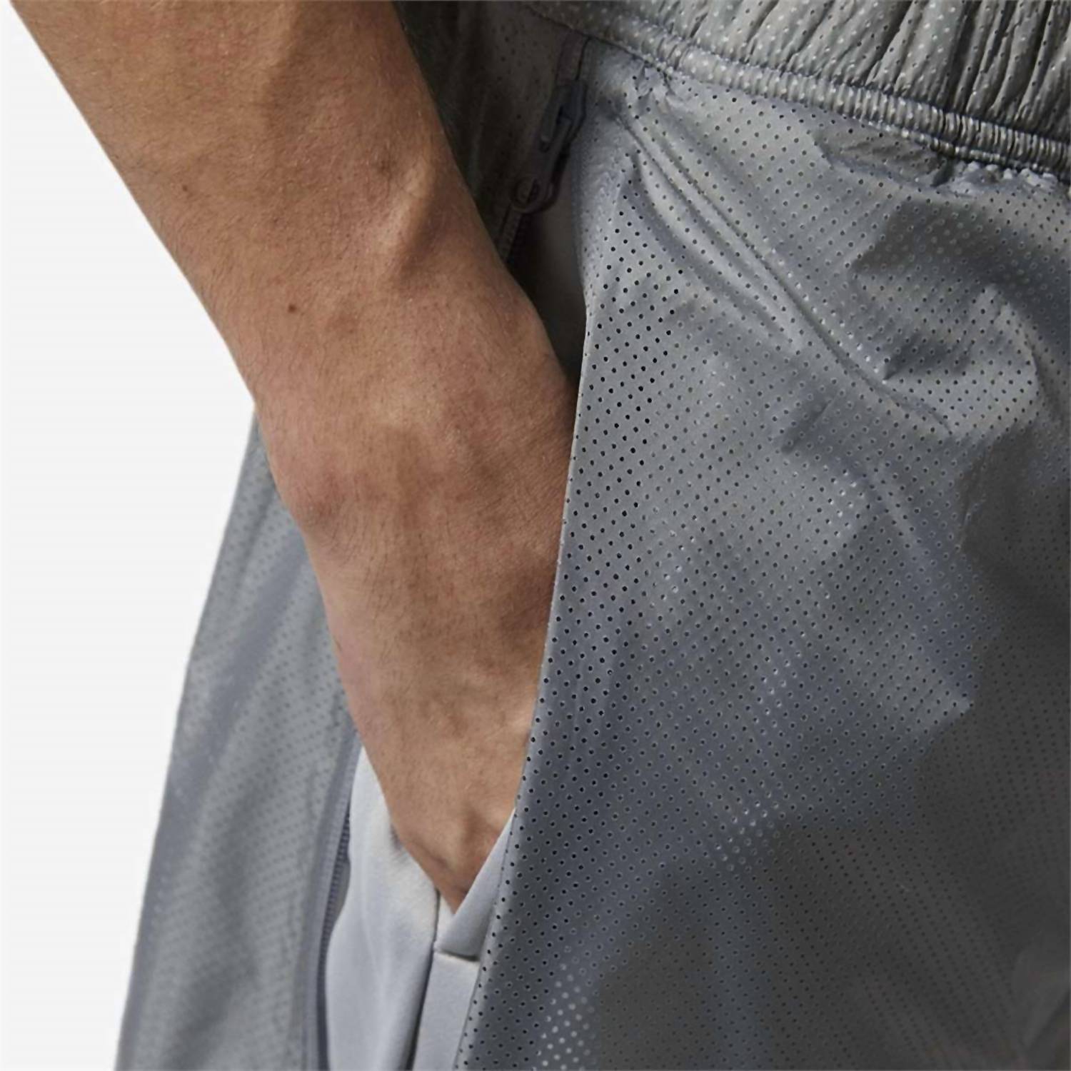 adidas Men's Harden Pull-on Shorts in gray - men's shorts - alternate view