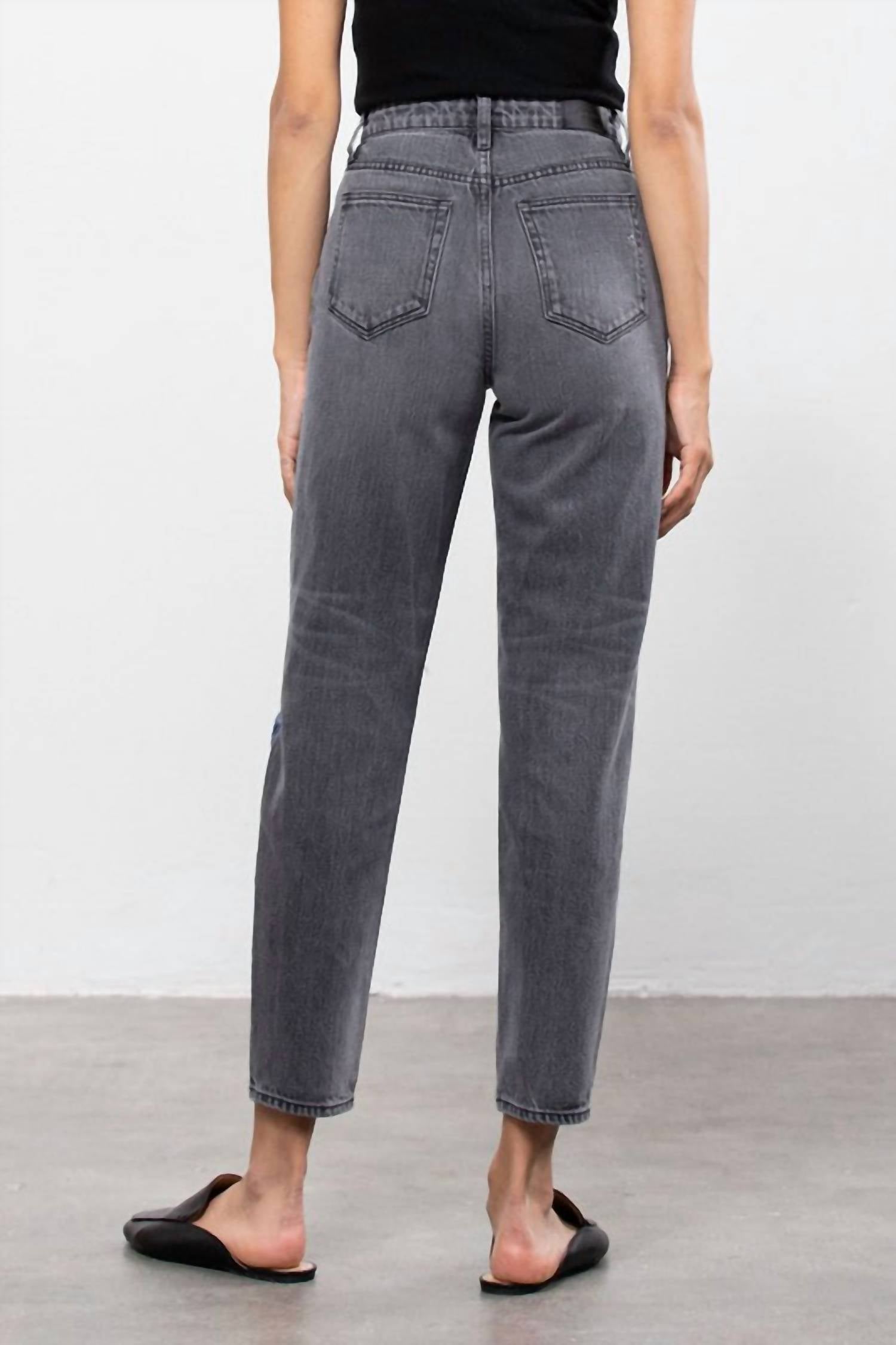 Hidden - Two Tone Distressed Tapered Jeans