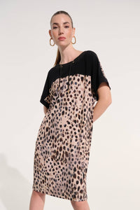 Joseph Ribkoff - Silky Knit Animal Print Straight Dress
