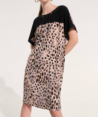 Joseph Ribkoff - Silky Knit Animal Print Straight Dress
