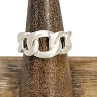 My Girl In La - Women's Chain Link Adjustable Cuff Ring