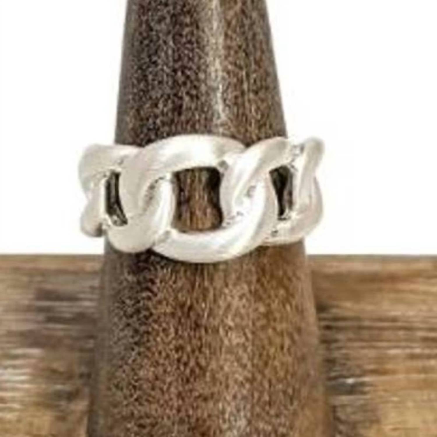 My Girl In La - Women's Chain Link Adjustable Cuff Ring