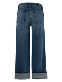 KUT FROM THE KLOTH Charlotte High Rise Jeans With 4" Roll Up in serenity - women's jeans - view 4