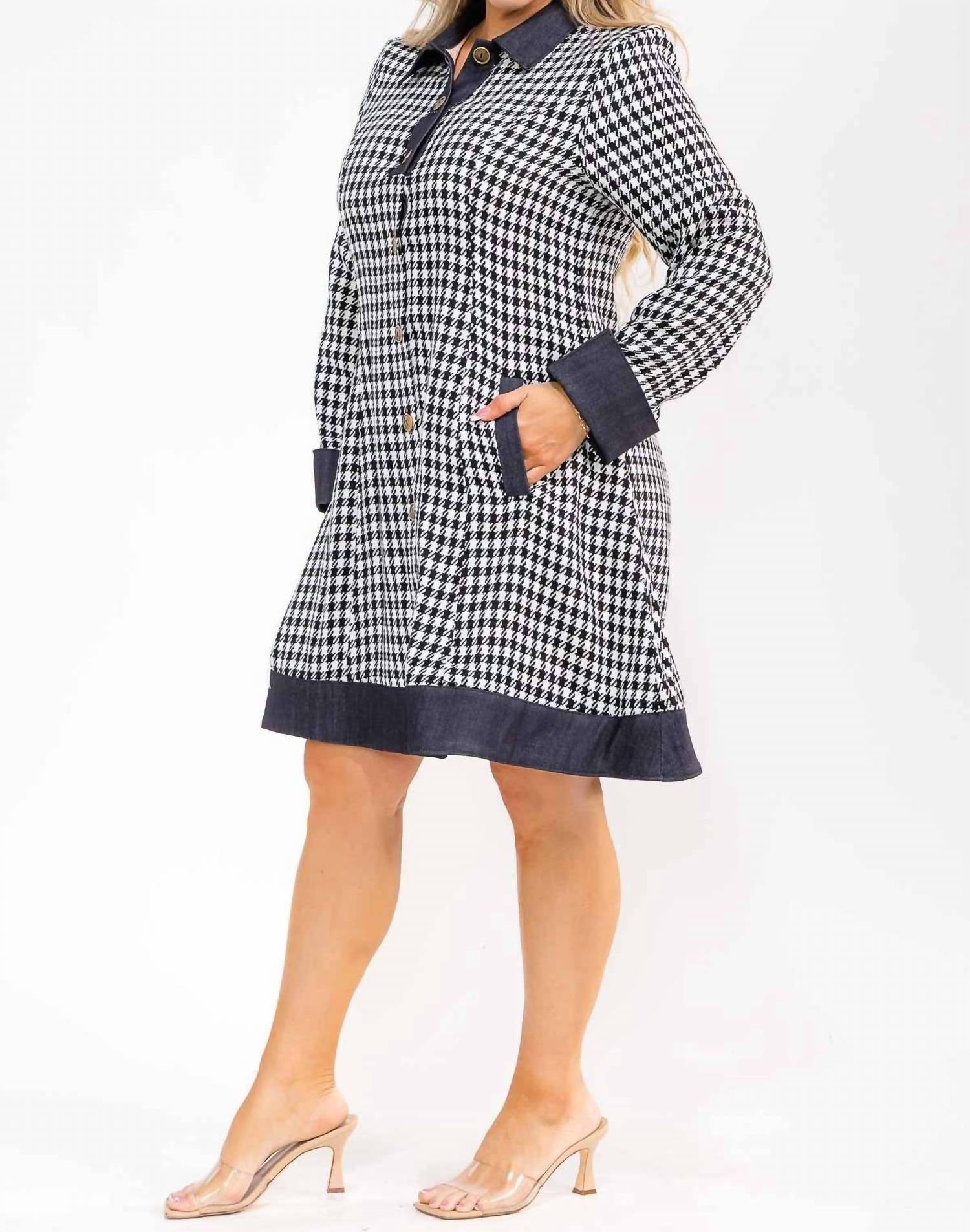 Karen T Design - Plaid Coat Dress