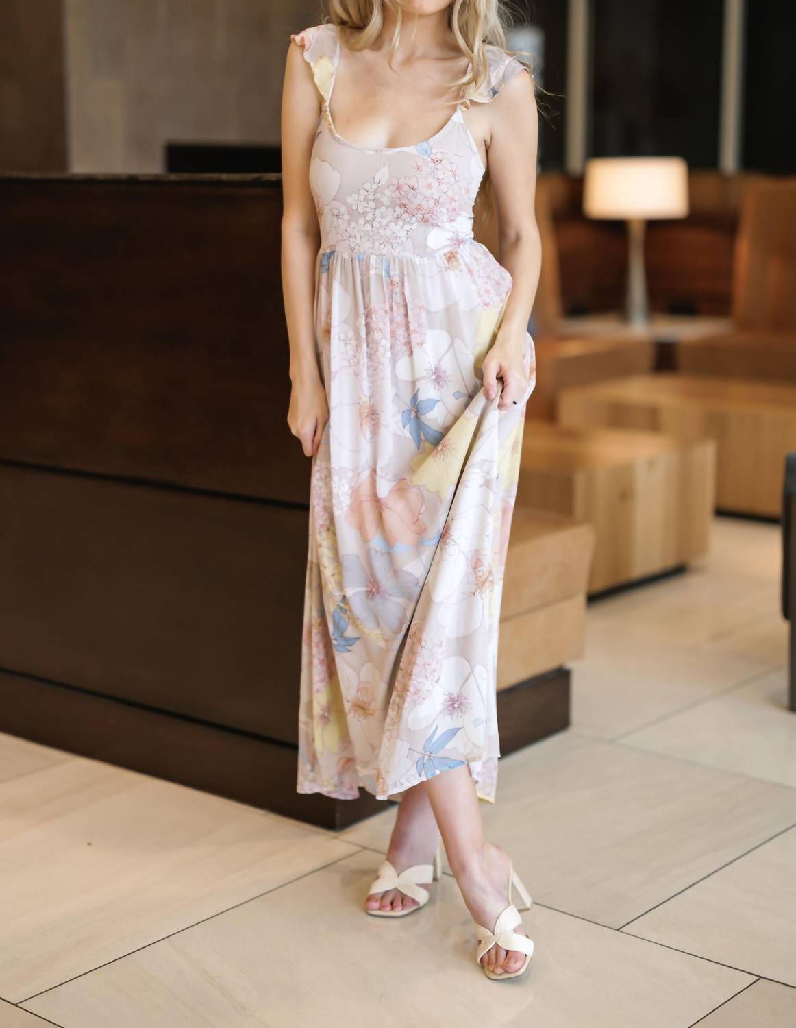 Lovestitch - Sophia Ruffled Straps Dress