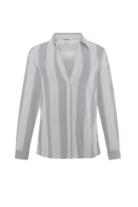 Chrldr - Striped Frida Linen Shirt