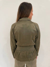 Marrakech - Solara Viscose Satin Peplum Jacket