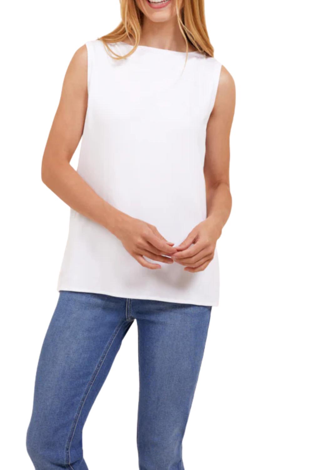 Majestic Filatures - Soft Touch Semi Relaxed Boatneck Tank Top