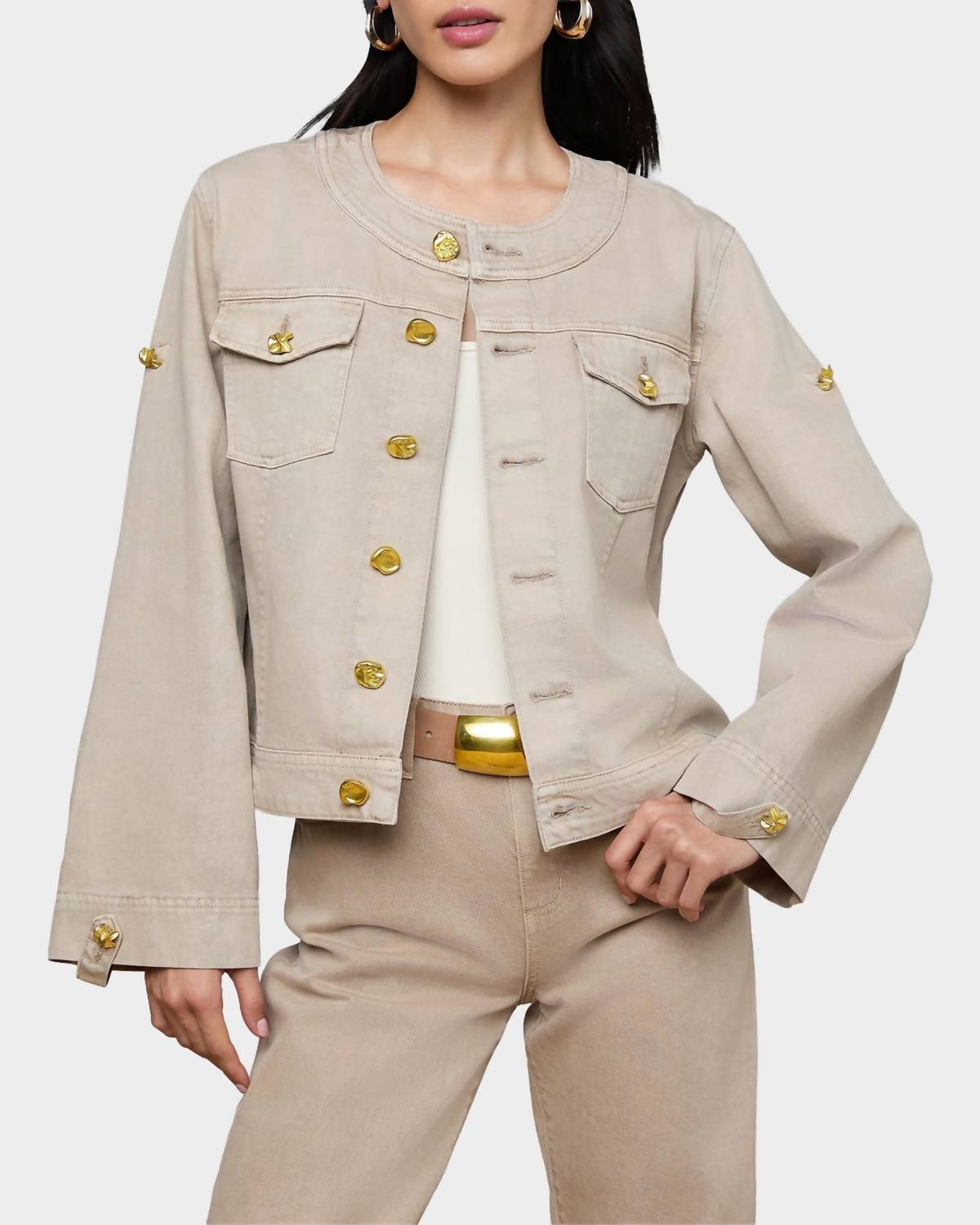 L'Agence - Anouk Collarless Jacket