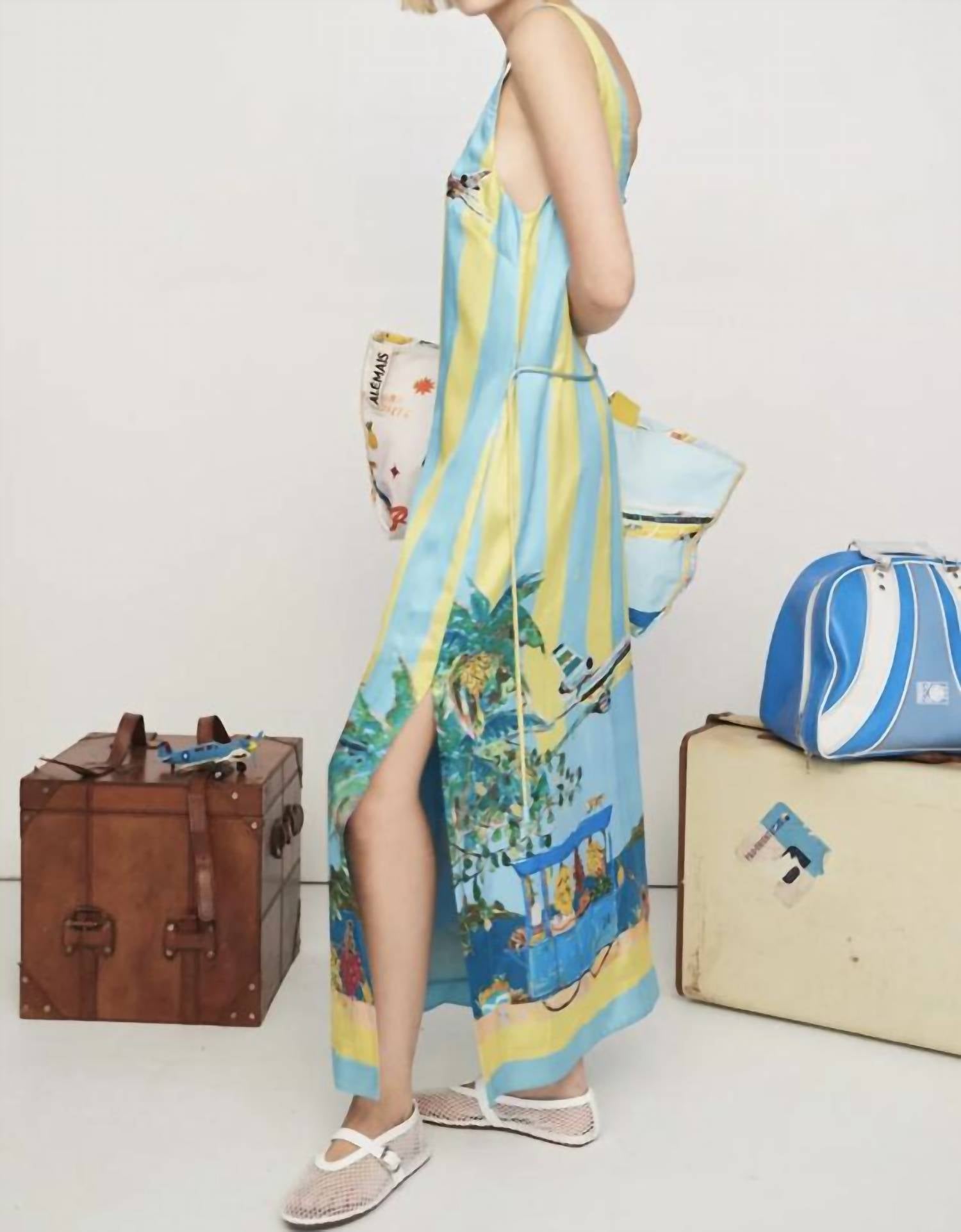 Alemais - All Aboard Sleeveless Midi Dress