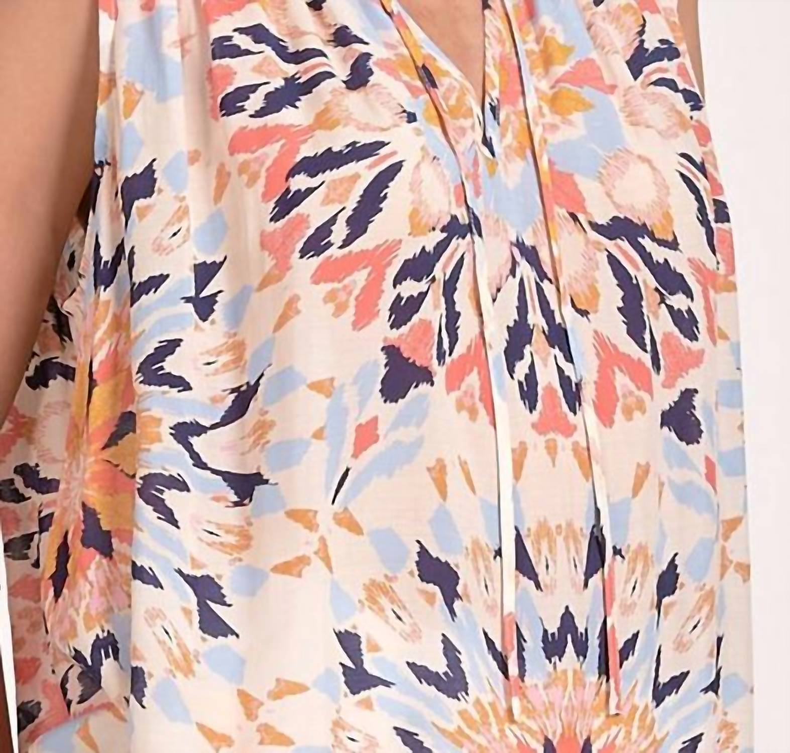 ELAN Kiki Kaleidoscope Tank in multi - women's tank top - view 4