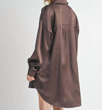 Sage The Label - Flawless Oversized Shirt Dress