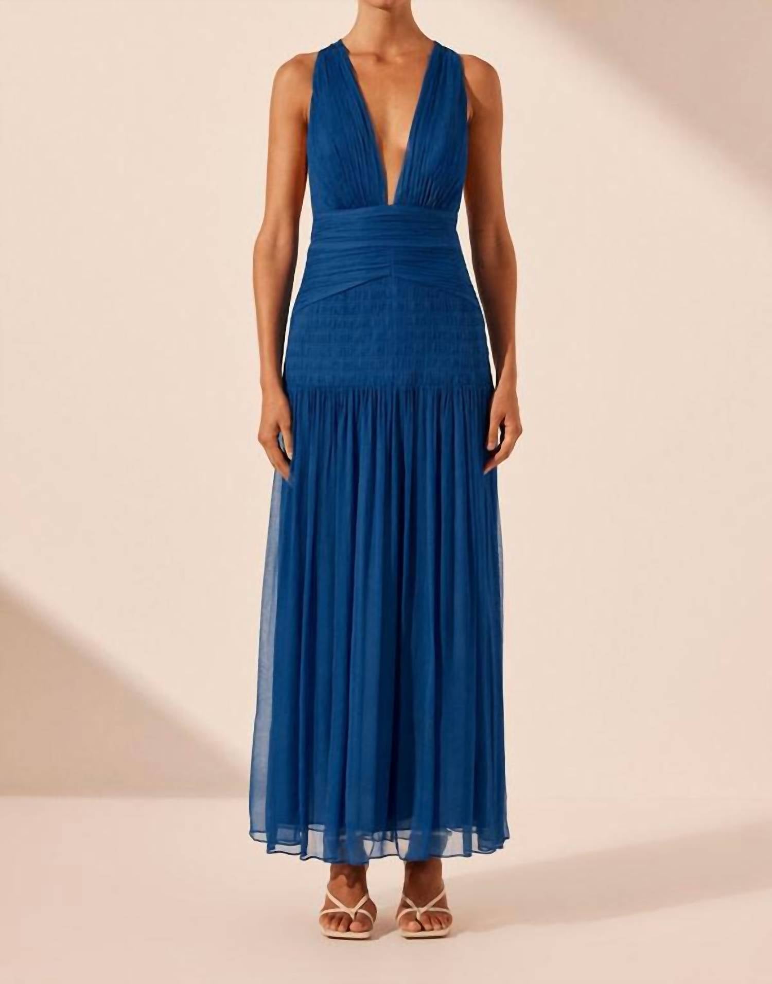 Shona Joy - Maya Plunged Tie Back Dress