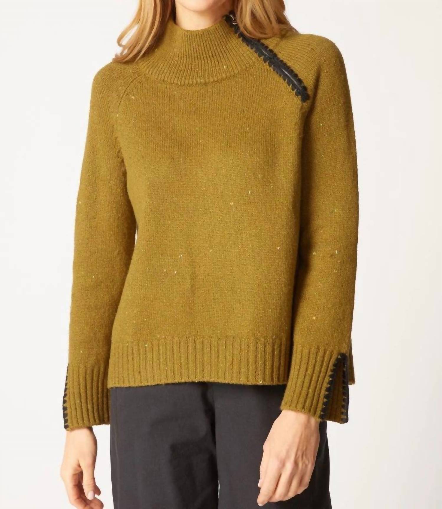 Habitat - Harvest Tweed Zip Neck Sweater