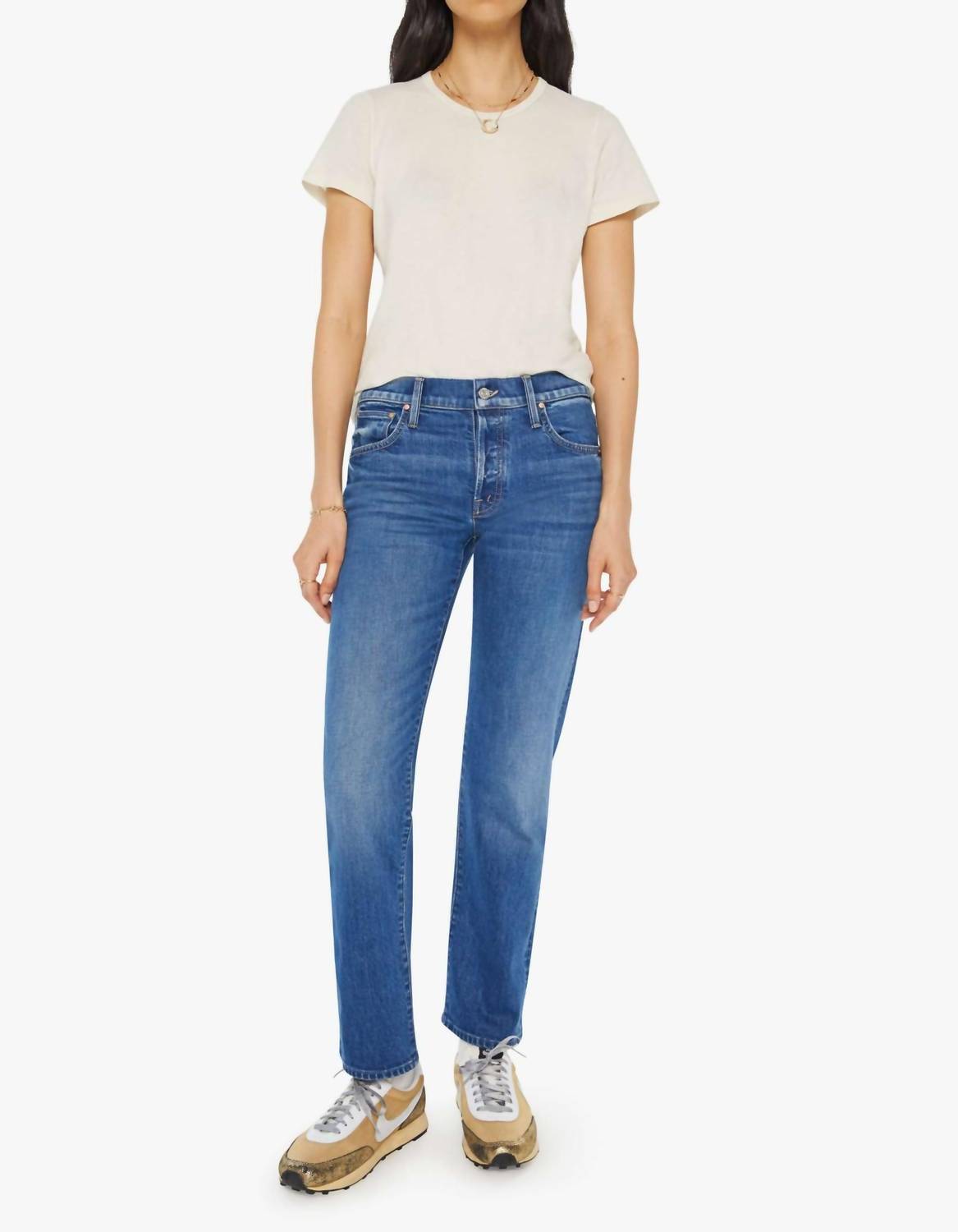 Mother - Slider Straight Leg Hover Jeans