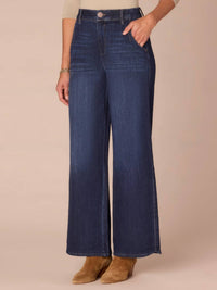 Democracy - Ab Solution Sky Rise Wide Leg Petite Jeans