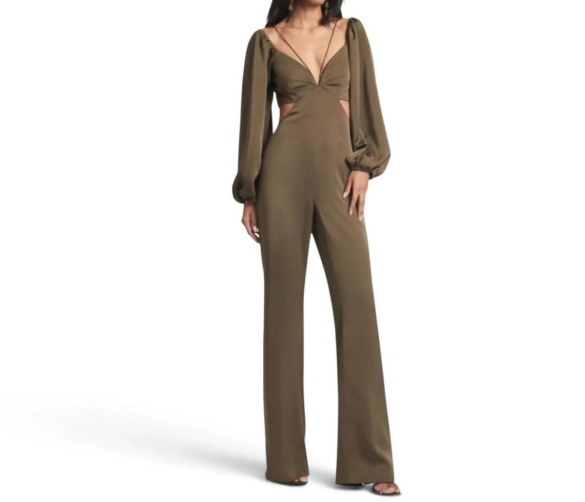 Sachin & Babi - Bruni Cutout Satin Crepe Jumpsuit