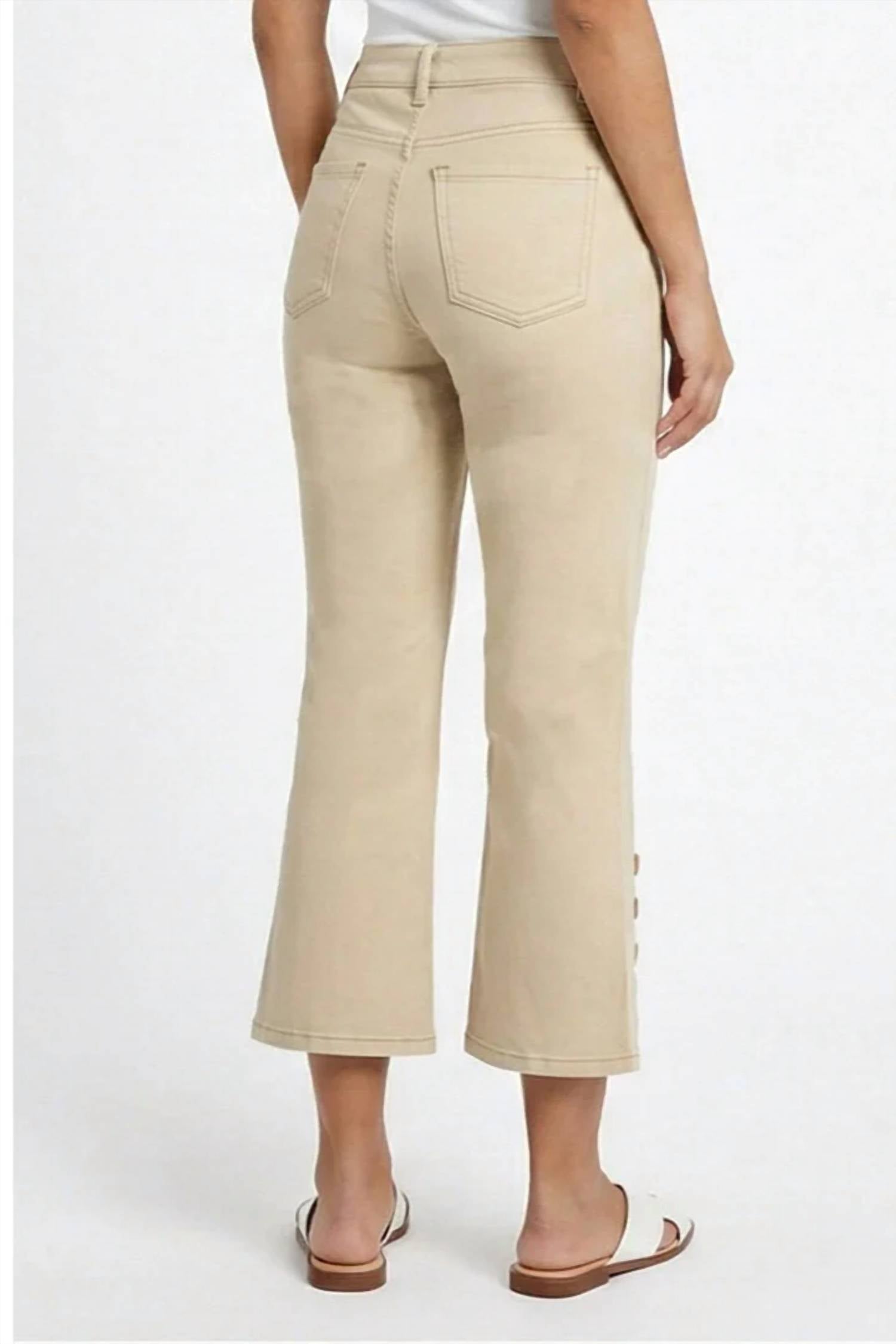 Ethyl - Ashley Capri Button Crop Pants