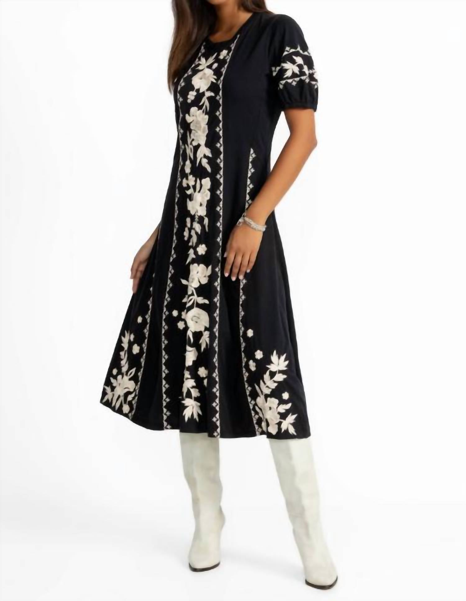Johnny Was - Seamed Knit Dress Camille Plus