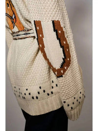 Blue B - Lucky You Western Horse Belted Cardigan Sweater