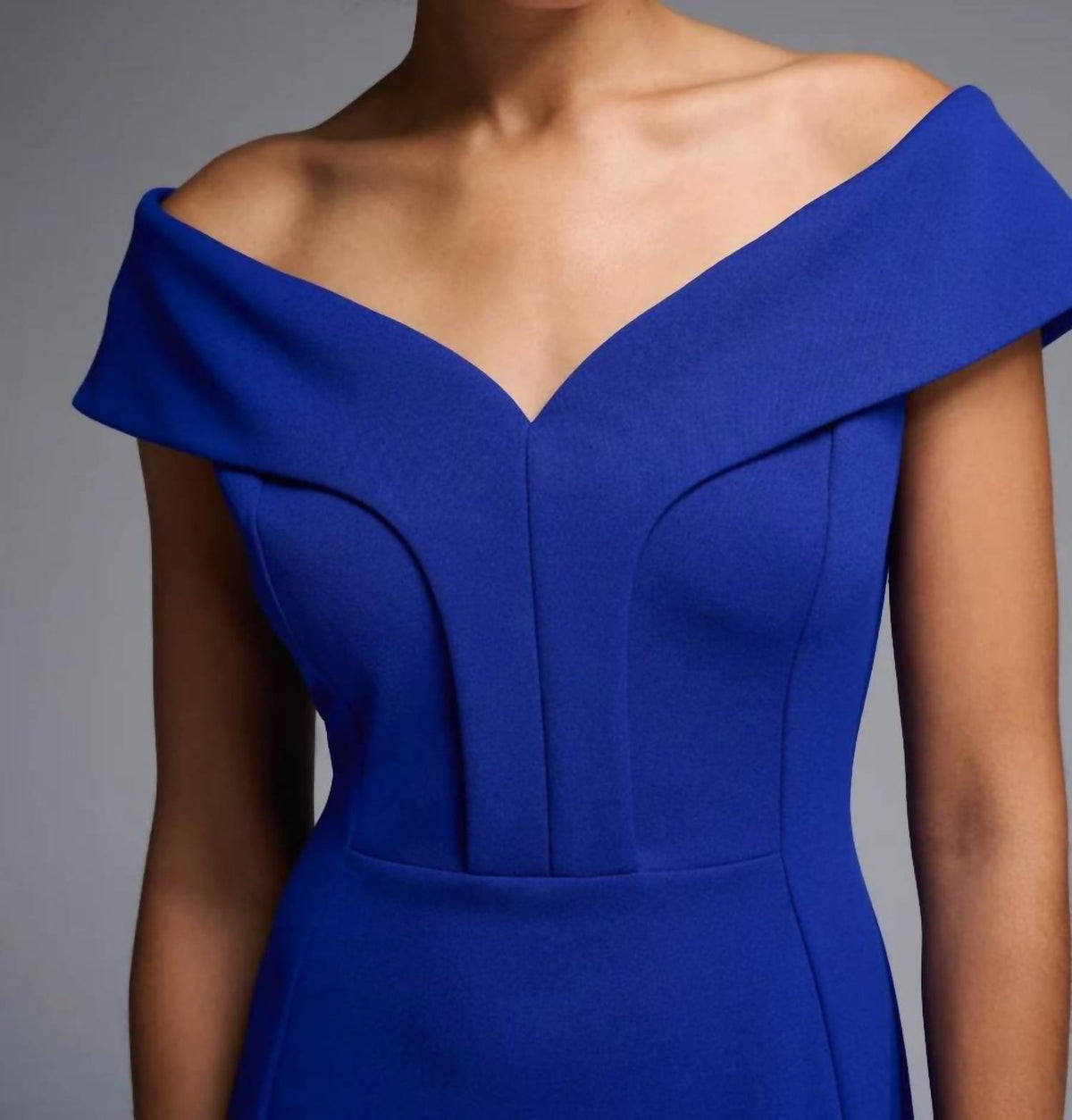 Joseph Ribkoff - Off The Shoulder Scuba Crepe Sheath Dress