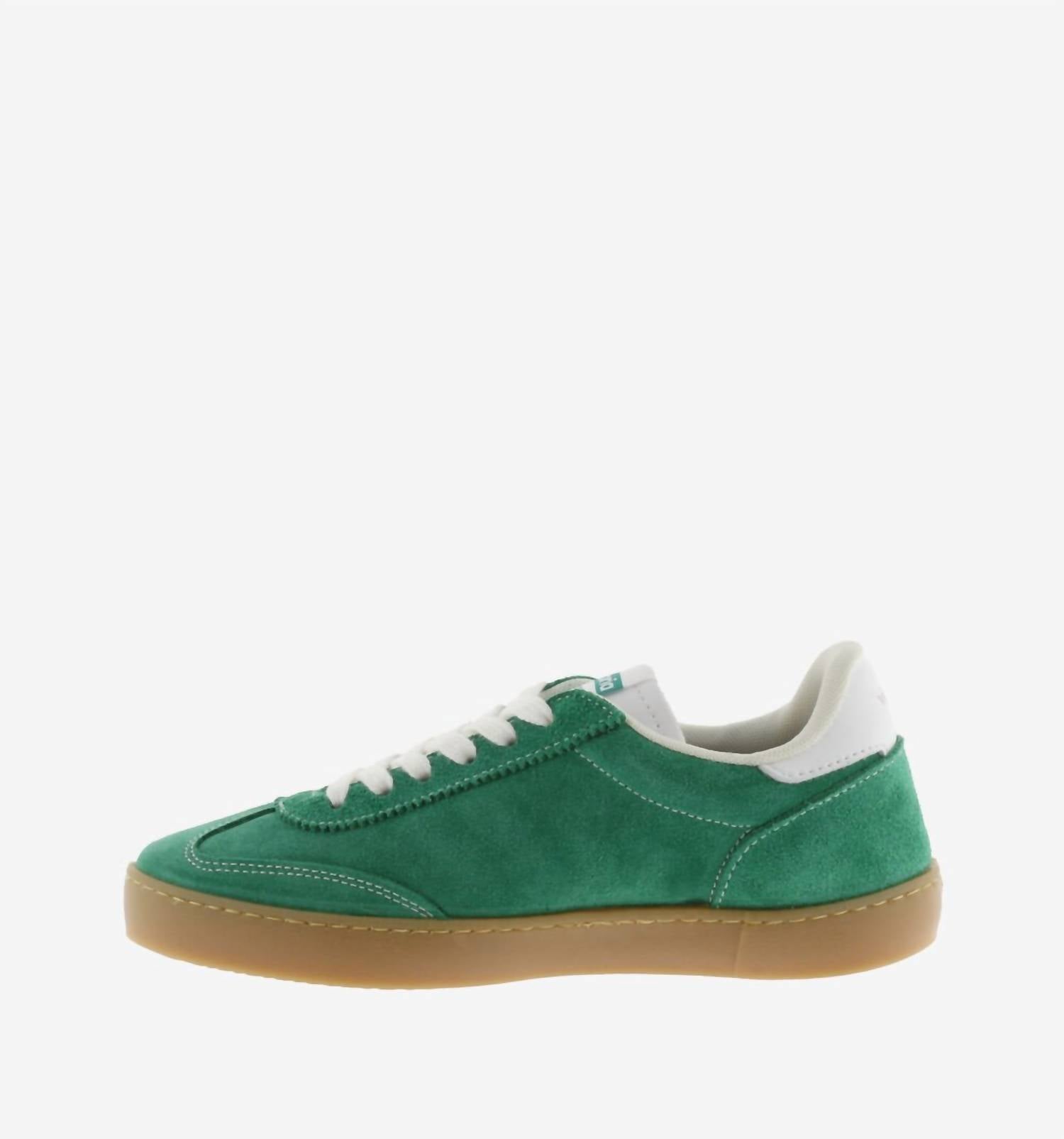 VICTORIA Unisex Berlín Ciclista Suede Retro Trainers Sneakers in verde - sneaker - alternate view