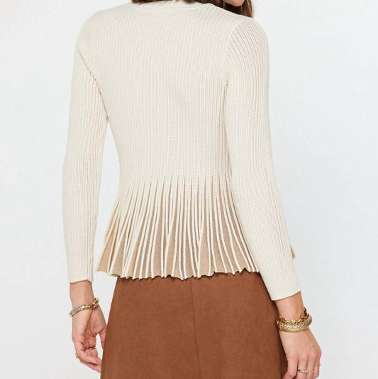 Current Air - Shimmer Fitted Ribbed Sweater