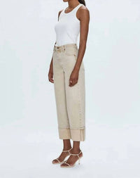 Pistola - Ryder High Rise Cuffed Straight Pants