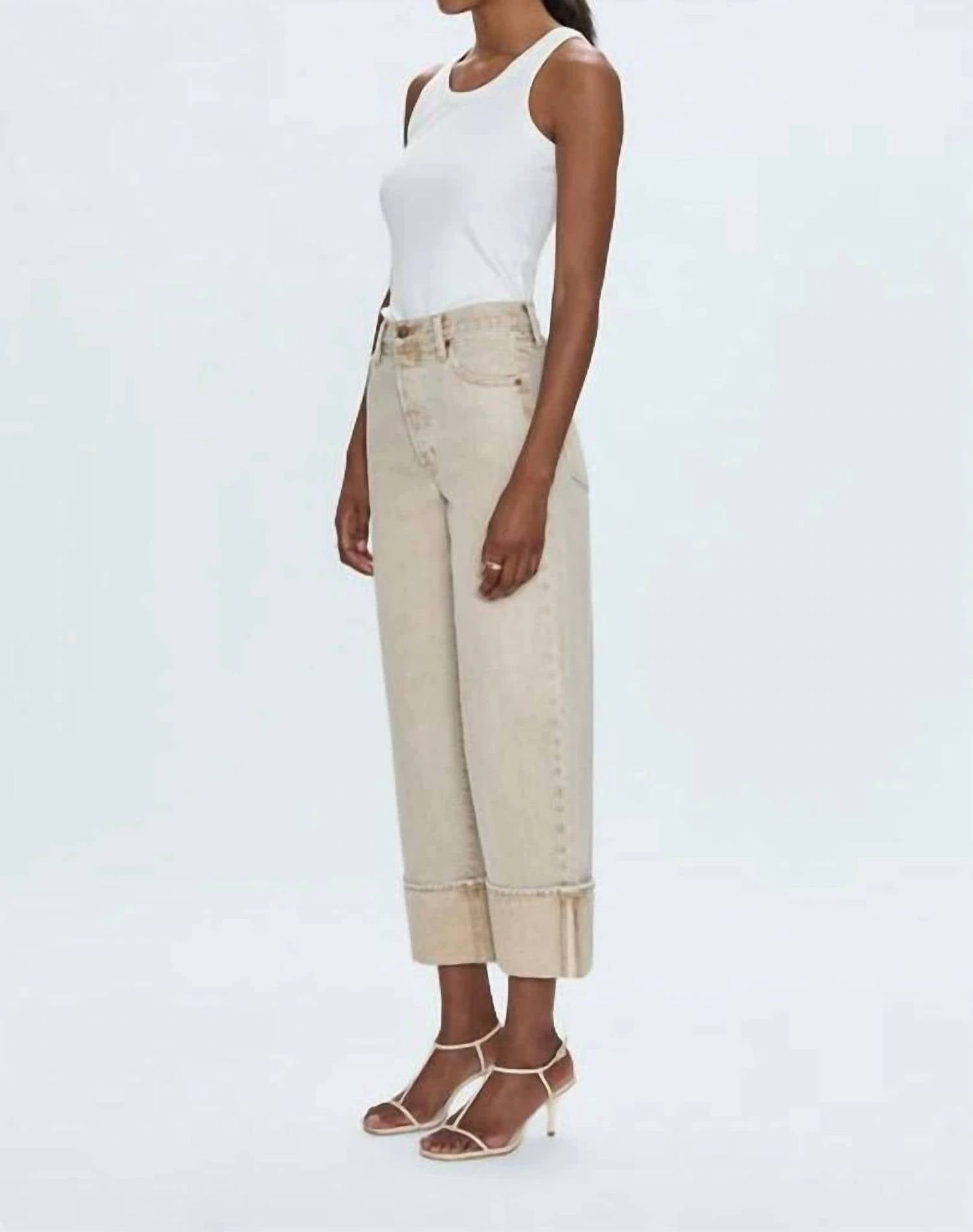 Pistola - Ryder High Rise Cuffed Straight Pants