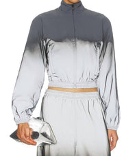 Alexander Wang - Reflective Shrunken Track Jacket
