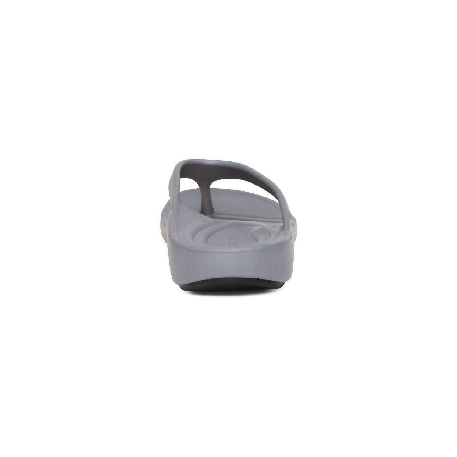 Aetrex Women's Maui Sandal in grey - women's sandal - detail view