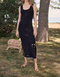 Joseph Ribkoff - Sweater Knit Sleeveless Midi Dress