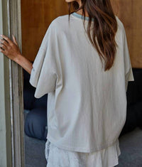 By Together - The Contrast Crew Neck Top