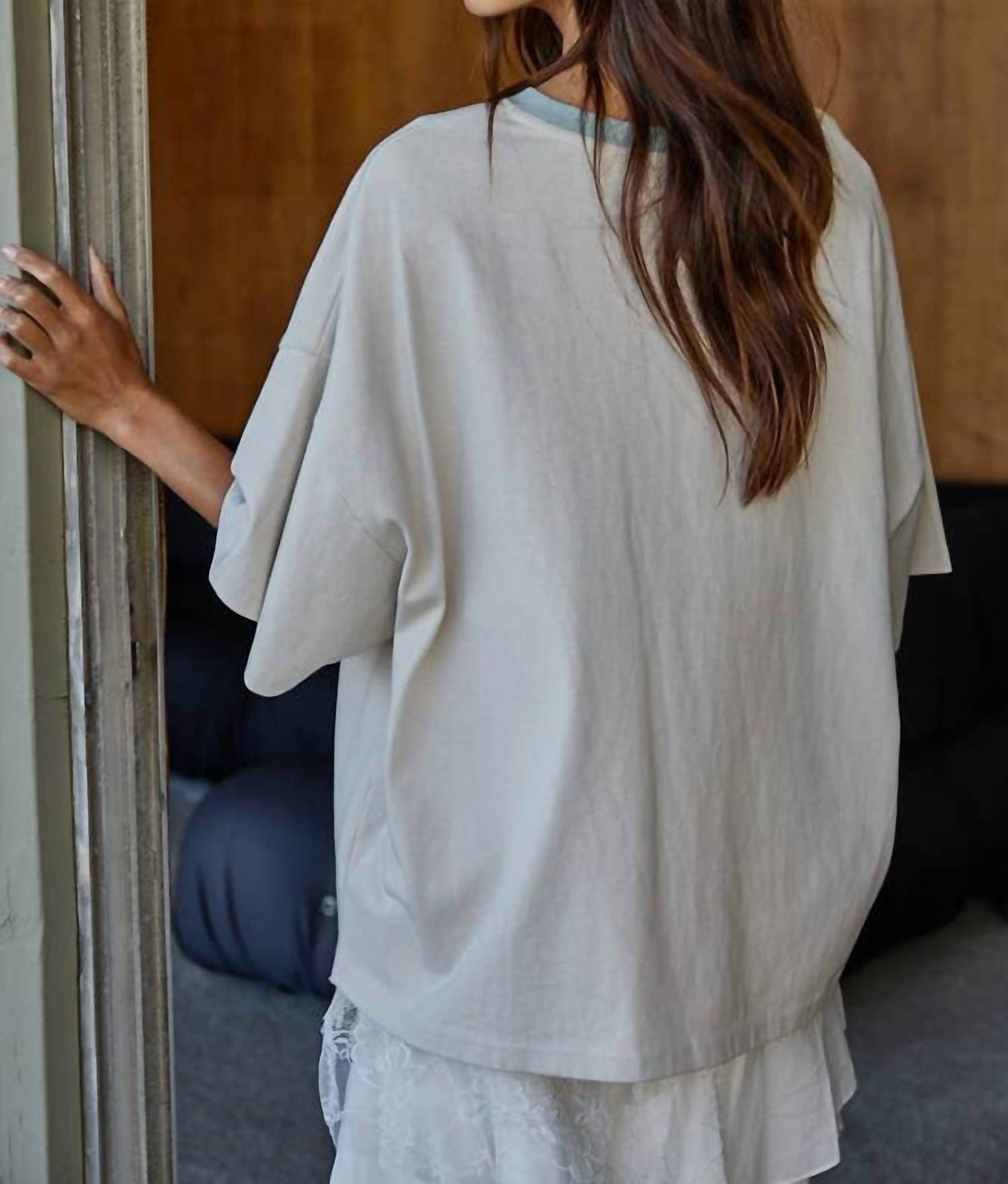 By Together - The Contrast Crew Neck Top