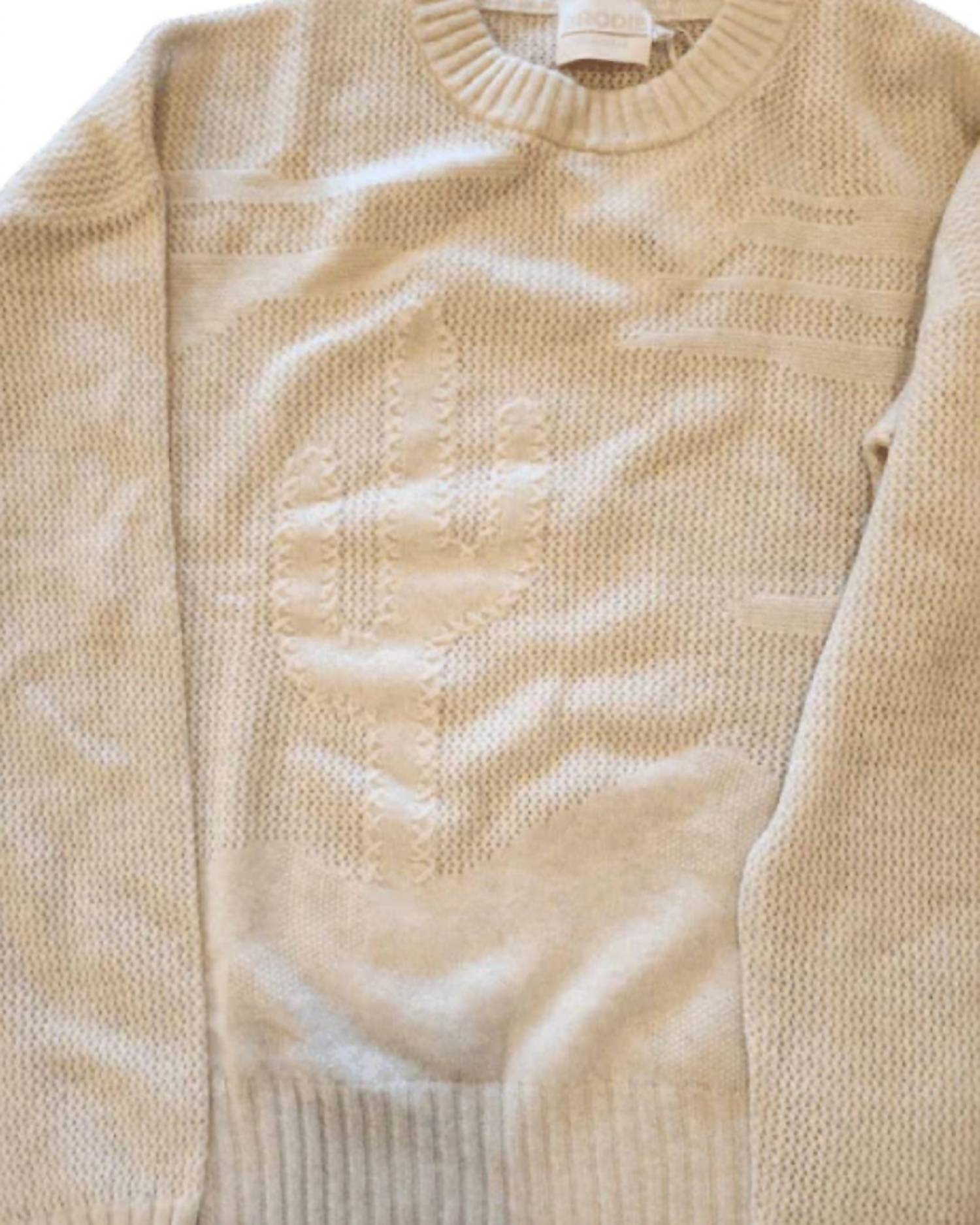 Brodie Cashmere - Desert Textured Boyfriend Sweater