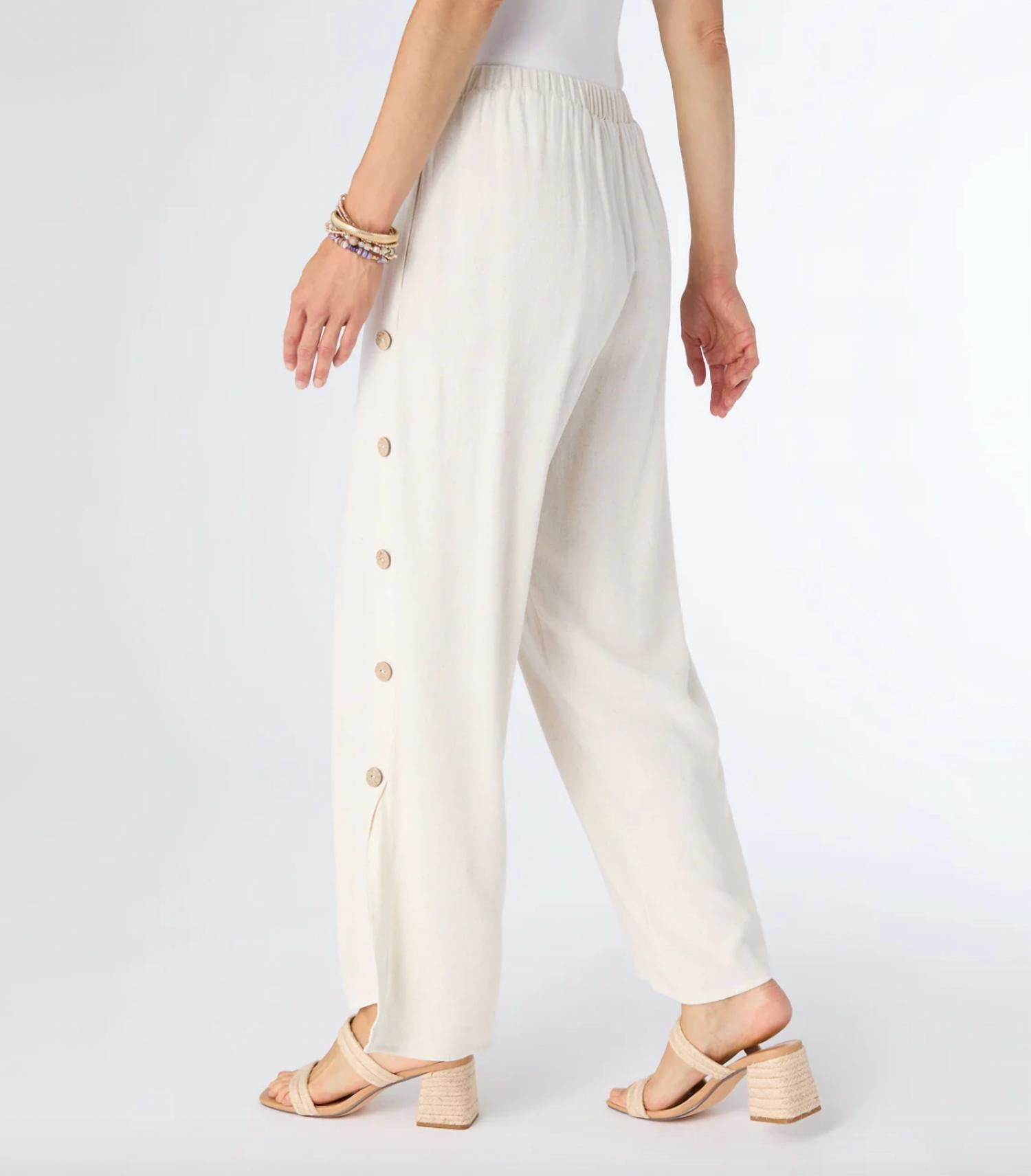 Coco + Carmen - Remi Pant with Side Button Detail