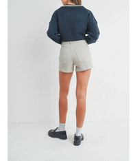 Just Black Denim - High Rise Utility Cargo Shorts
