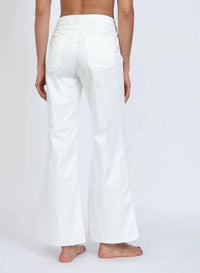 ASKK NY Cropped Brighton Ankle Pants in ivory - women's pants - alternate view