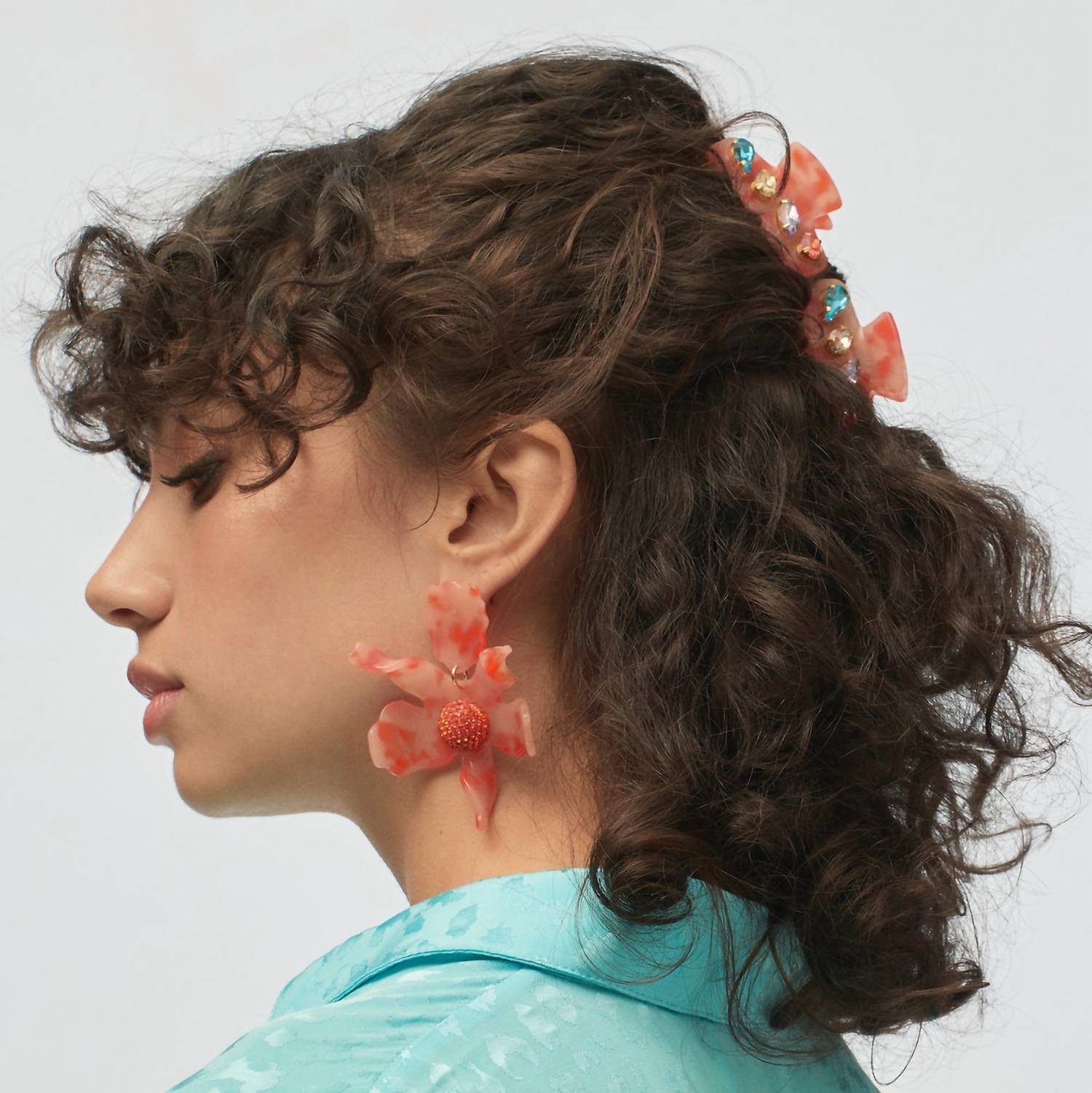Lele Sadoughi - Women's Crystal Lily Earrings