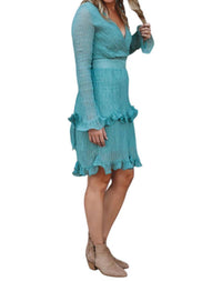 Macaron - Swirl Ruffle Dress