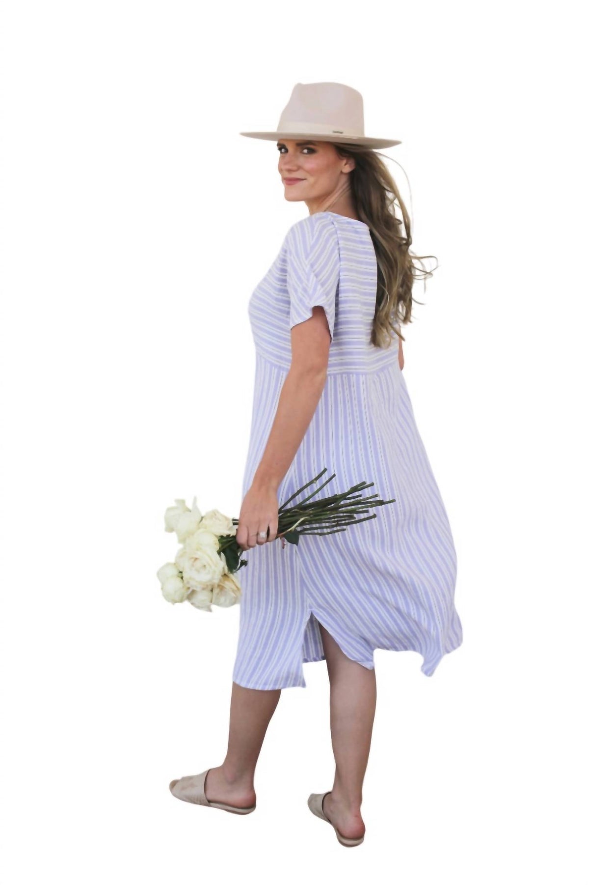 Liv & Co. - Striped Muslin Dress