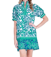 Jade - Stand Collar Mini Dress