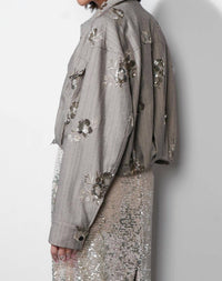 Greylin - Brielle Sequin Embroidered Jacket