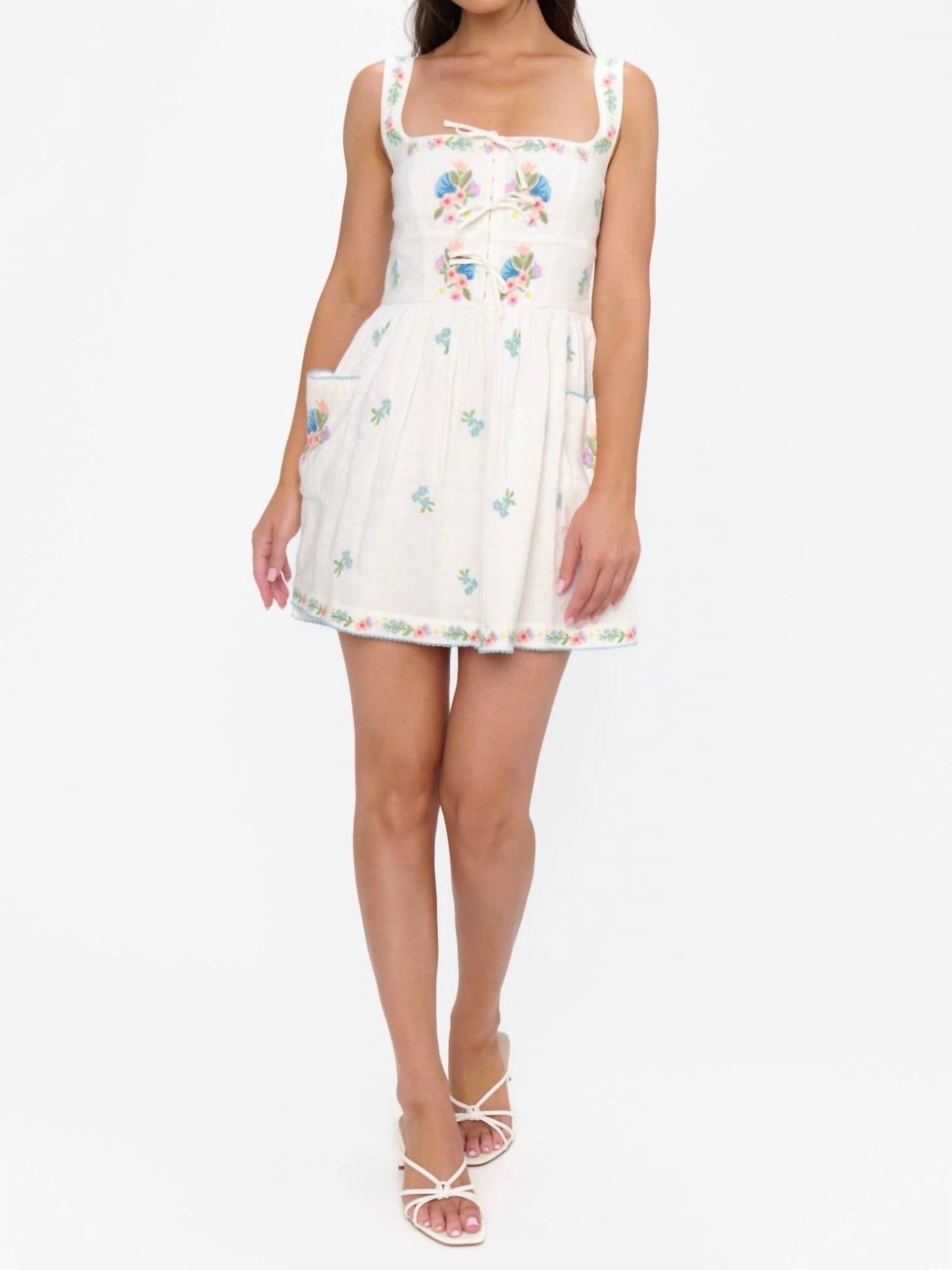 Show Me Your Mumu Demi Mini Dress in white - women's dress
