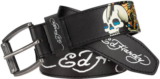 Ed Hardy - Men's Skull Tiger With Studs Belt