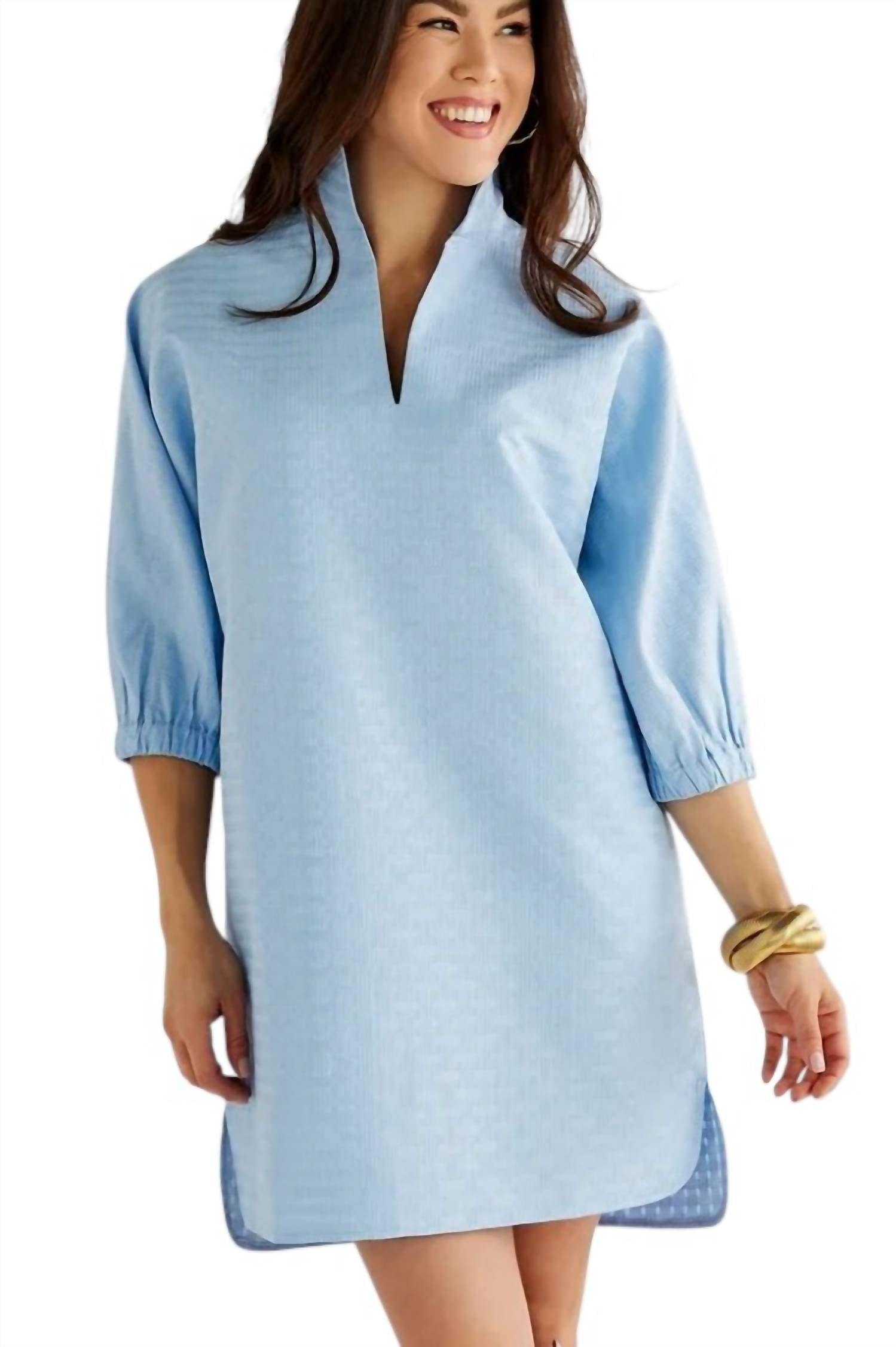 Caryn Lawn - Betsy Collared Jacquard Dress