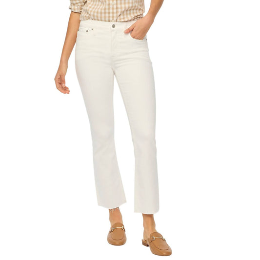 J.Crew - Petite Flare Crop Cut Hem Jeans